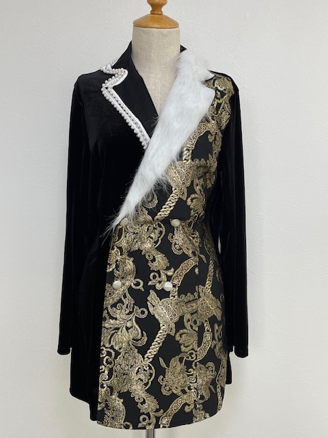 ロングジャケット襟ファー